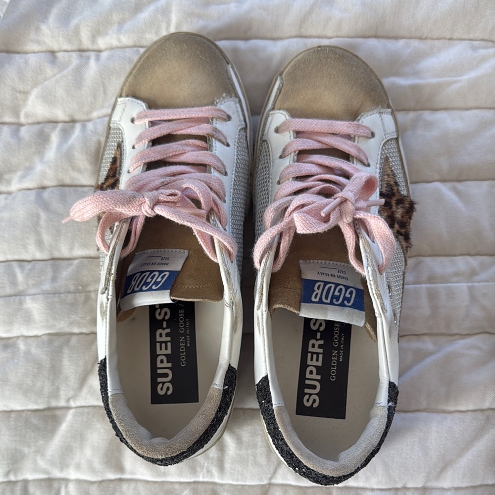 Golden Goose Deluxe Brand Sneakers - White and Pink